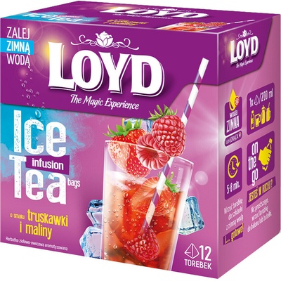 Loyd čaj Cold Tea Jahody a maliny 12 x 2,5 g