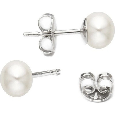 Šperky4U Stříbrné náušnice White Bali silver SA150028