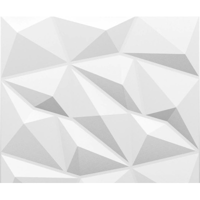 Deccart Ametyst Diamond geometrické 3D pěnové White 20m²