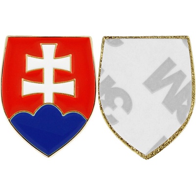 Kovový samolepiaci odznak Slovensko 25mm