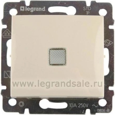 Legrand 774348 VALENA béžová č.7 podsvětlený