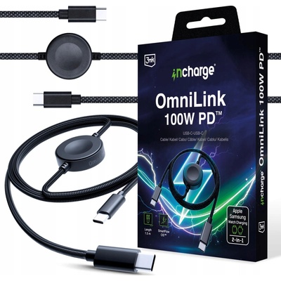 Swissten 72501201 2v1 USB-C na 2× USB-C 1,5m černý