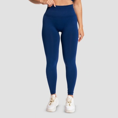 GymBeam Dámske bezšvové legíny Sculpt Navy