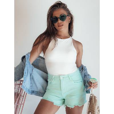 Dstreet dámské šortky SUNYLOOK SY0357 zelená světle