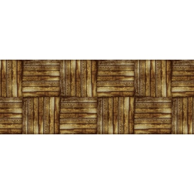 Sanem Plastik 1168 PVC ubrus Florista dřevo kostky hnědá 140x180 cm