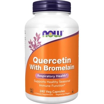 Image 1 of NOW Quercetin with Bromelain [240 капсули]