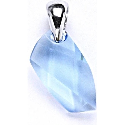 Čištín Stříbrný přívěšek s krystalem Swarovski akvamarín, P 1302