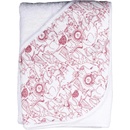 XKKO BMB Bambusová froté osuška s kapucňou 90x90 Safari W/Mesa Rose