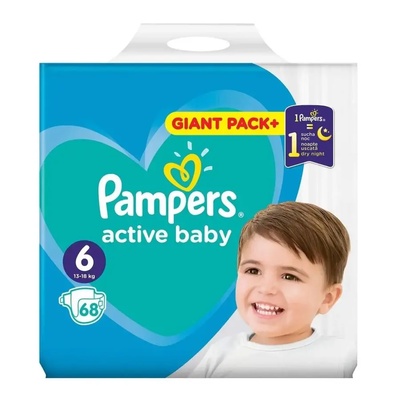 Pampers Active Baby XL GPP, пелени, №6, 68бр (5-232--2)