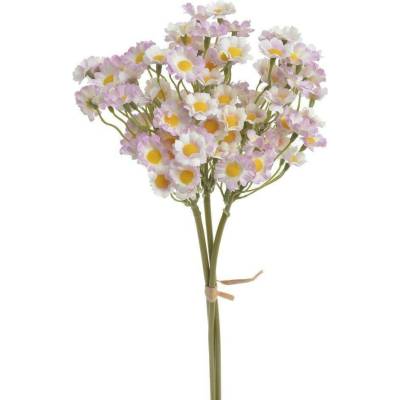 Heřmánek svazek 3 ks – bílá/růžová, 35 cm