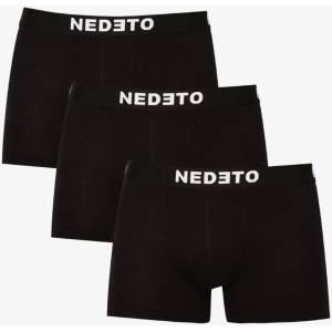 Nedeto Комплект от три мъжки боксерки в черно Nedeto Nedeto | Cheren | МЪЖЕ | 4XL