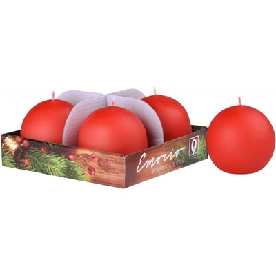 Emocio adventná guľa 4ks 60mm