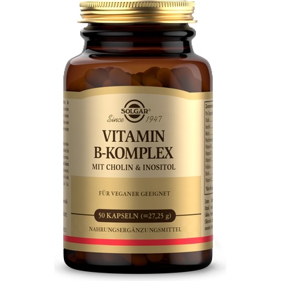 Solgar Витамин b комплекс с холин и инозитол - 50 капсули