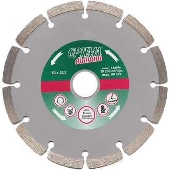 Optima Kotouč diamantový řezný segmentový 230 x 22,2 mm TD230