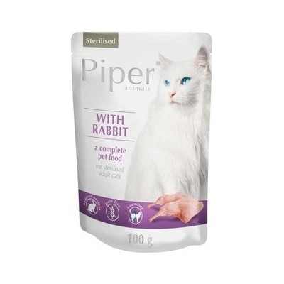 Piper Cat Sterilised Králík 6 x 100 g