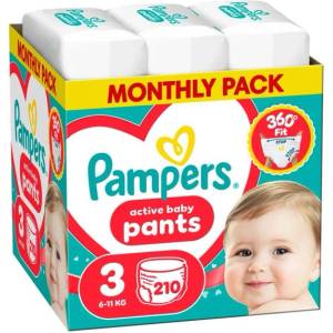 Pampers Гащички Pampers Pants 3 (6-11кг) - 210 броя