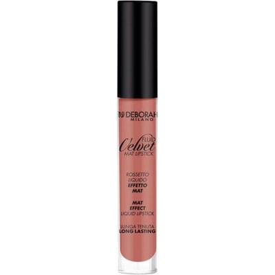 Deborah Milano tekutá matná rtěnka Fluid Velvet 01 Antique Rose 4,5 g