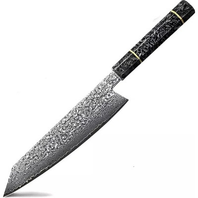 IZMAEL Damaškový kuchynský nôž Kumamoto Čierna 20.5 cm