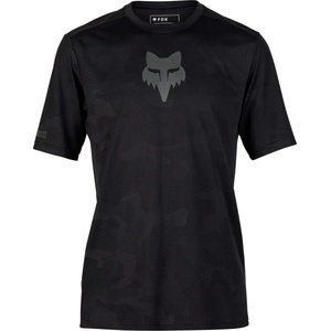 FOX Racing Мъжка фланелка с къс ръкав за колоездене Fox racing Ranger Tru Dri S/S Jersey Cycling jersey - Black - размер XXL (056-3244-0215)