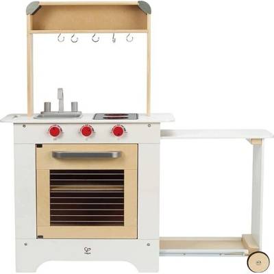 Hape dřevěná dětská kuchyňka Cook n Serve s pultem