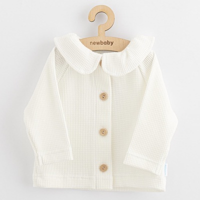 New Baby Kojenecký kabátek na knoflíky Luxury clothing Oliver modrý Modrá