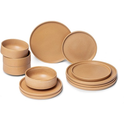 Bonami Керамичен тухленооранжев комплект от 12 части Malia - Bonami Selection (68991)