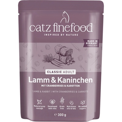 Catz Finefood jahňacie a králičie 6 x 300 g