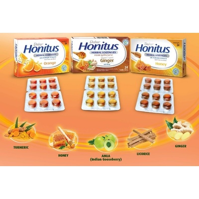 Dabur Honitus bylinné pastilky s pomerančem 60 g