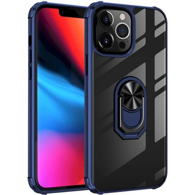 Гръб Military ring за Iphone 13 Pro Max - Син