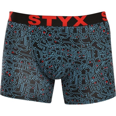 Styx Мъжки боксерки Styx с дълги артистични спортни гумени рисунки (U1256/2) Styx | Lilav | МЪЖЕ | M