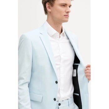 Lindbergh Костюм Lindbergh мъжки в синьо с изчистен дизайн 30-61040 (30.61040.SOFT.BLUE)