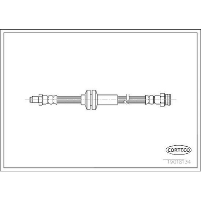 Brzdová hadica CORTECO 19018134