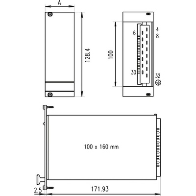 nVent SCHROFF 21005473 Přední panel 1 ks