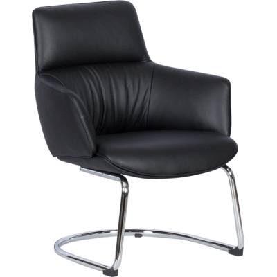 Посетителски стол kells - черен (3520445)