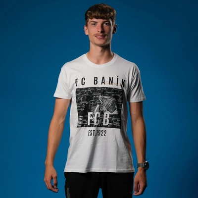 Fc Banik Ostrava pánské tričko FANS FC bílé