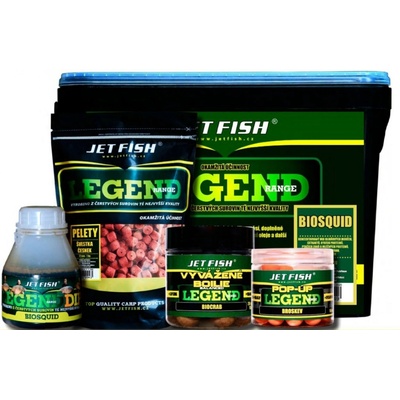 Jet Fish boilies Legend Range 10kg 20mm Seafood + slivka / cesnak