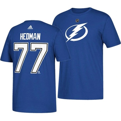 Fanatics Branded tričko #77 Victor Hedman Tampa Bay Lightning Stack Logo Name & Number