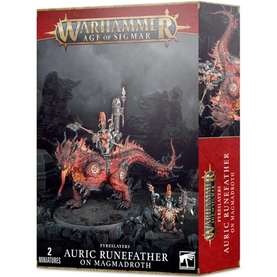 Games Workshop Auric Runefather / Runeson / Runesmiter on Magmadroth (84-23)