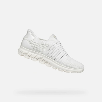 Geox Bílé dámské tenisky Spherica Plus G012962