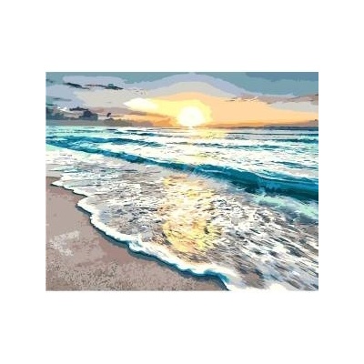 Smart Flamingo Creative set Flamingo Line Painting by numbers 40x50cm Sunset by the sea (fsy36)