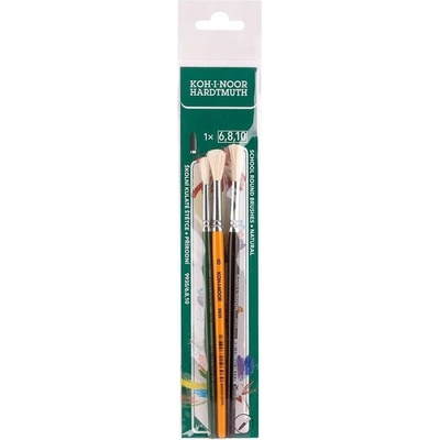 KOH-I-NOOR 9935 okrúhle, veľkosť 6, 8 a 10 – súprava 3 ks