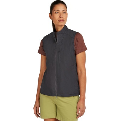 Icebreaker Wmns Mer Shell+ Cotton Elevation Windb Vest Obsidian