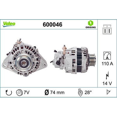 VALEO generátor VALEO ORIGINS NEW 600046