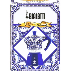 Bialetti Кафеварка Dolce-Gabbana Bialetti Moka Express за 3 чаши, 130 мл, син