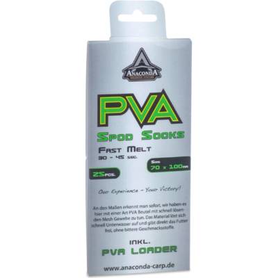 Anaconda PVA vrecká Fast Melt Spod Socks 70x100mm 25ks