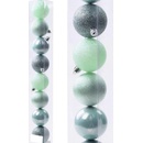 HOME Vianočné gule pistáciové 8 ks 8 cm
