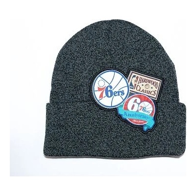Mitchell & Ness Logo Patch Knit HWC Philadelphia 76Ers Black