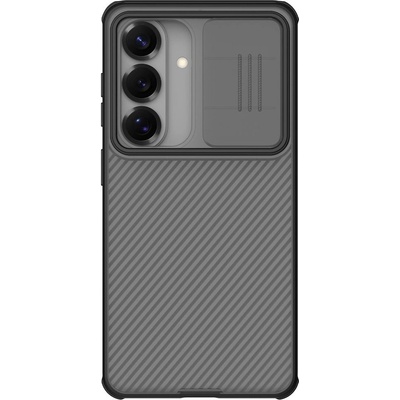 Samsung NILLKIN Camshield Pro Калъф за Samsung Galaxy A37 5G - PC+TPU, Плъзгащо капаче, Прозрачно-черен