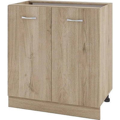 ИРИМ Долен шкаф за вграждане на мивка с две врати и рафт Сити АРДА-23 дъб сонома арвен / дъб сонома арвен 80 см