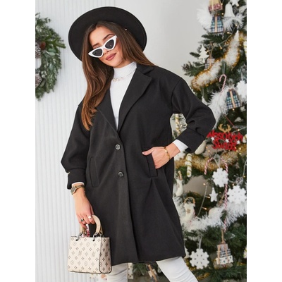 Resti Women's coat čierna biela